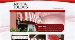 Desktop Screenshot of litoraltoldos.com.ar.ybsitecenter.com